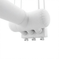 Buse de ventilation textile en tissu blanc pour système CVC monté au plafond pour grands espaces