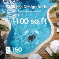 Nettoyeur de piscine robotisé en plastique ABS écologique de niveau d'entrée OEM ODM avec 30 GPM