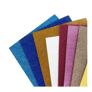 Ever Bright Wholesale Multi color personalizzato goma strutturato adesivo glitter crafts EVA Foamy sheet