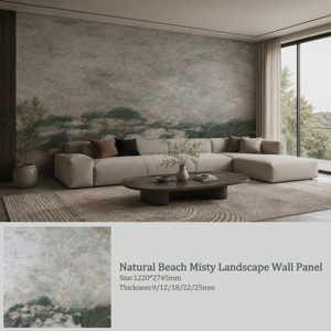 Nuovo Pannello Murale Antiurto Impermeabile Ecologico 9/12/18/22mm per Uso Residenziale e Commerciale con Motivo Spiaggia Naturale - Product Image 5