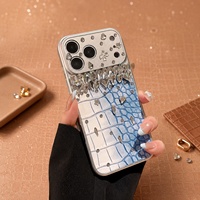 Étui de téléphone en cuir pour iPhone, motif crocodile, luxe, antichoc, personnalisé