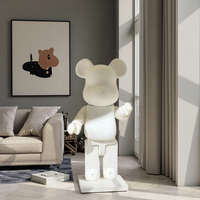 Statue d'ours à peindre soi-même de 28 cm, décoration d'ours en bloc de peinture, ornements de bureau, sculpture d'ours pour le salon, décoration de la maison, cadeaux d'anniversaire
