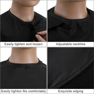 Factory <span class=keywords><strong>Outlet</strong></span> Pink Logotipo personalizado Esteticista Maquillaje Capa Coloración del cabello para clientes Shorty Smock Maquillaje - Product Image 6