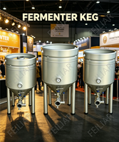 Fût de Fermentation en Acier Inoxydable 30L 50L 100L 120L 150L 200L, Fût de Brasserie et Cuve de Brassage Personnalisables