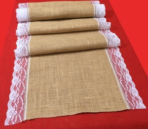 Décorations <span class=keywords><strong>de</strong></span> mariage rustiques en <span class=keywords><strong>dentelle</strong></span>, centre <span class=keywords><strong>de</strong></span> <span class=keywords><strong>table</strong></span>, <span class=keywords><strong>chemin</strong></span> <span class=keywords><strong>de</strong></span> <span class=keywords><strong>table</strong></span> en toile <span class=keywords><strong>de</strong></span> jute - Product Image 2