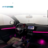 Éclairage d'ambiance dynamique 64 couleurs pour Mitsubishi Lancer EX LHD/RHD 2009-2016, éclairage d'atmosphère intérieur, accessoires de voiture