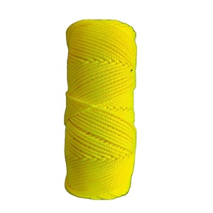 Échantillon Gratuit – Fil Tressé en Nylon Jaune Fluorescent Haute Résistance à 3/4 Brins, Bobine de Corde Personnalisée pour la Construction - Product Image 1