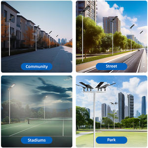 Precio barato carretera IP65 impermeable al aire libre 100W 150W 200W 250W integrado todo en una farola solar - Product Image 3