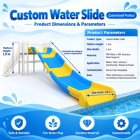 Tubes de toboggan aquatique pour parcs aquatiques, équipement de parc aquatique, conception de toboggans, toboggan commercial pour piscine extérieure et aire de jeux aquatique