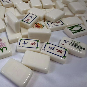 Juego de Mahjong Americano con Diseño de Jardín Floral, Listo para Enviar - Product Image 4