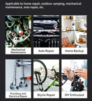 Kunci Allen Lipat CRV, Obeng Hex Lipat, Alat Multifungsi Lipat Portabel