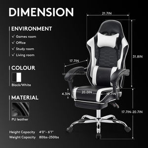 Barato Racing Simulator Cockpit Gaming Silla con cabeza extraíble y almohadas lumbares Cadeira Gamer ergonómico para la venta - Product Image 4