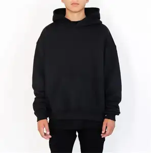 OEM benutzer definierte Logo Unisex schlichte übergroße 100% Baumwolle Schwergewicht Hoodie dicke schwere Männer Französisch Terry 500g/m² Hoodie Blank