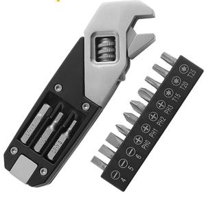 EDC 17 en 1 Camping Ciclismo Bolsillo Llave ajustable Destornillador Hoja de sierra para reparar llave - Product Image 5