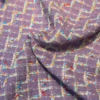 Tissu en tweed à motifs colorés automne-hiver 410G-adapté à la fabrication d'oreillers de robe