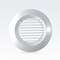 Ventilation d'air conditionné Ventilations Cvac Diffuseur Entrée Valve d'air Persiennes Bureau Sous-sol Matériau ABS Durable Installation facile