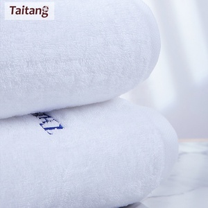 Bán Buôn Tùy Chỉnh Logo Khách Sạn & Spa Đồng Bằng Khăn Đặt 100% Cotton Khách Sạn Khăn Tắm - Product Image 3