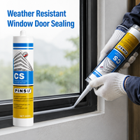 Sealant Silikon Netral 300ml Profesional Tahan Air, Tahan Cuaca, Daya Rekat Kuat untuk Dinding Bangunan, Pintu, dan Sambungan Jendela