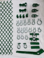 Clôture en treillis soudé galvanisé à chaud et revêtu de PVC de haute qualité d'Anping pour jardins, 6 pieds, treillis cyclonique galvanisé en losange