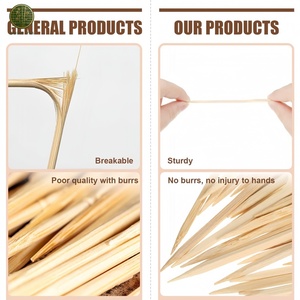 Palitos Planos de Bambú para Churrasco Brasileño, Picanha, Brochette, Espadas para Asar, Desechables, Paquete a Granel de 200 Unidades, Latin Grill - Product Image 6