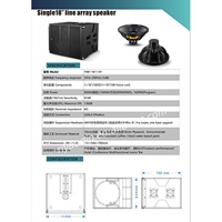 Haut-parleurs Line Array Néodyme Professionnels RM118 18 Pouces, Caisson de Basses Puissant, Subwoofer Double 18 Pouces