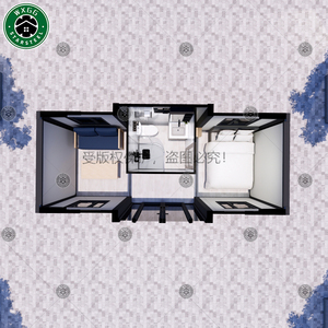 Maison préfabriquée en conteneur de 2 à 3 chambres, extensible, construction rapide, villa mobile, maison en panneaux sandwich, vente en gros - Product Image 6