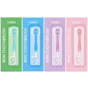 Compoastable Food Grade Dental Pre-pasted Toothbrush Tooth On The Go Disposable Toothbrush Toothpaste