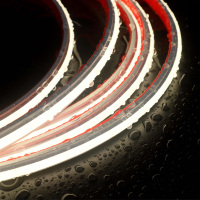 Bande lumineuse LED flexible SMD2835 étanche IP67 24V CC avec télécommande pour usage paysager et industriel, certifiée CE ROHS FCC, 5M/Rouleau