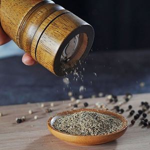 Moulins à poivre et à épices en bois massif avec rotor en céramique réglable de 5 et 8 pouces - Product Image 5