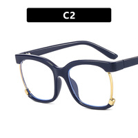 Monture de lunettes anti-lumière bleue unisexe tendance, nouveau design, monture PC pleine, simple, pour myopie, vente chaude