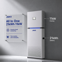 Système de stockage d'énergie hybride 11 kW, batterie 21 kWh, onduleur LiFePO4, gestion intelligente de l'énergie solaire connectée au réseau, WiFi, fabricant OEM