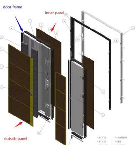 Cadre de porte blindée antivol de style italien en verre <span class=keywords><strong>Ares</strong></span> - Product Image 3