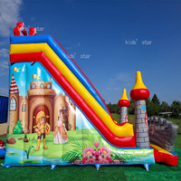 Château gonflable, trampoline gonflable, château gonflable commercial, château gonflable avec toboggan aquatique pour enfants et adultes