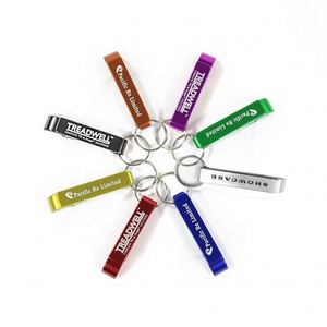 Customized <b>Mini</b> Portable Pocket Metal Bar Tools Aluminum Keyrings Keychain Beer <b>Bottle</b> Opener Key Chain Custom logo - Product Image 1