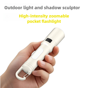 مصباح يدوي LED قوي ببطارية طويلة للغاية متعدد الوظائف ABS USB تصميم جديد خارجي مدمن مخدرات - Product Image 6