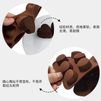 Moule en silicone personnalisé de qualité alimentaire pour gâteaux, bonbons gélifiés, caramel et chocolat, avec motifs d'amour et petits moules rigides DIY
