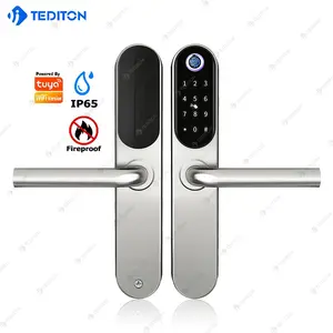 smart door lock Tuya and TT Wifi Stainless steel Material Waterproof and Fire Rated smart guard