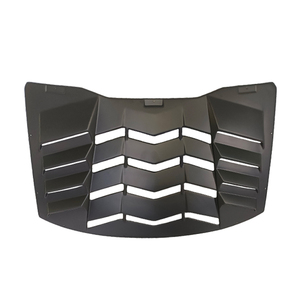 Car Rear <b>Window</b> Louvers <b>Cover</b> for 2016 2017 Auto Black Back <b>Window</b> Fit 2018 Exterior Parts - Product Image 1