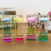 Sablier coloré à mouvement liquide pour le TDAH, jouet sensoriel anti-stress, anxiété, autisme, activité pour enfants, calme et relaxation