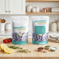 Sachets d'emballage en plastique laminé et aluminisé, imprimés numériquement sur mesure, avec fermeture éclair thermoscellée, pour fruits secs et noix