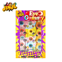 Bonbons gélifiés en forme d'œil virals TikTok, bonbons gélifiés réalistes en forme d'œil, bonbons créatifs pour les fêtes d'Halloween, les farces et les cadeaux effrayants
