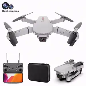 Preço barato por atacado voando pequeno controle remoto dobrável Rc E88 Pro Mini mala drone com câmera dupla para crianças iniciantes