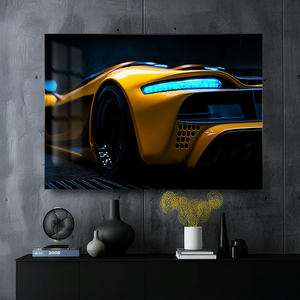 Le fantastiche auto sportive hanno portato la pittura luminosa su tavola acrilica decorazioni murali moderne e alla moda per sale da gioco e concessionaria 4S - Product Image 3