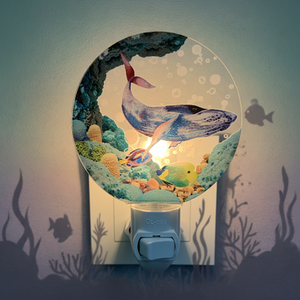 Lampe <span class=keywords><strong>de</strong></span> <span class=keywords><strong>nuit</strong></span> acrylique à thème océanique GL-JY, lumière froide blanche incandescente avec interrupteur marche/arrêt pour chambre à coucher, salle <span class=keywords><strong>de</strong></span> bain, couloir, décoration <span class=keywords><strong>de</strong></span> la maison - Product Image 6