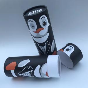 กระปุกกระดาษแข็งสีดำด้านเกรดอาหารย่อยสลายได้100% หลอดกระดาษครีมเครื่องสำอางแฮนด์เมดสำหรับโรงงานบรรจุภัณฑ์ - Product Image 5