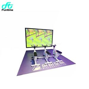 Simulateur de cyclisme virtuel d'intérieur, vélo d'exercice interactif AR, cadre en métal, pour centres de divertissement, divertissement garanti - Product Image 1