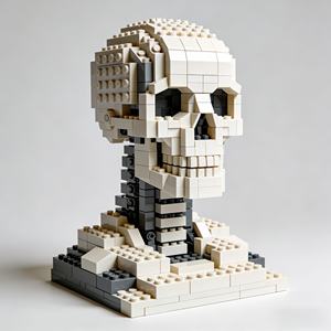 Ensemble de blocs de construction en plastique personnalisés sur le thème de l'Égypte ancienne, sculpture de pharaon à faire soi-même, pour exposition culturelle, cadeau commémoratif - Product Image 2