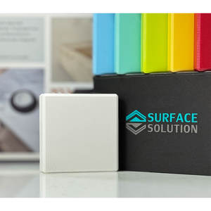 Nouveau <span class=keywords><strong>produit</strong></span>, lavabos de salle de bain rectangulaires modernes <span class=keywords><strong>en</strong></span> acrylique modifié, surface solide, montage mural, personnalisés, blancs - Product Image 3