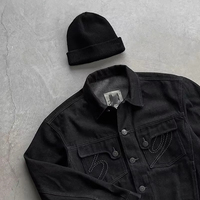 Vêtements personnalisés, ensembles de jeans brodés, ensembles de vestes en jean, ensembles de pantalons en jean surdimensionnés et épais pour hommes