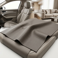 Cuir PU grain litchi dense 0,6-0,7 mm, largeur 142-145 cm, pour sièges de voiture et meubles